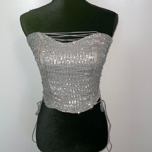 NWT SequinCORSET, Excellent condition, Size M